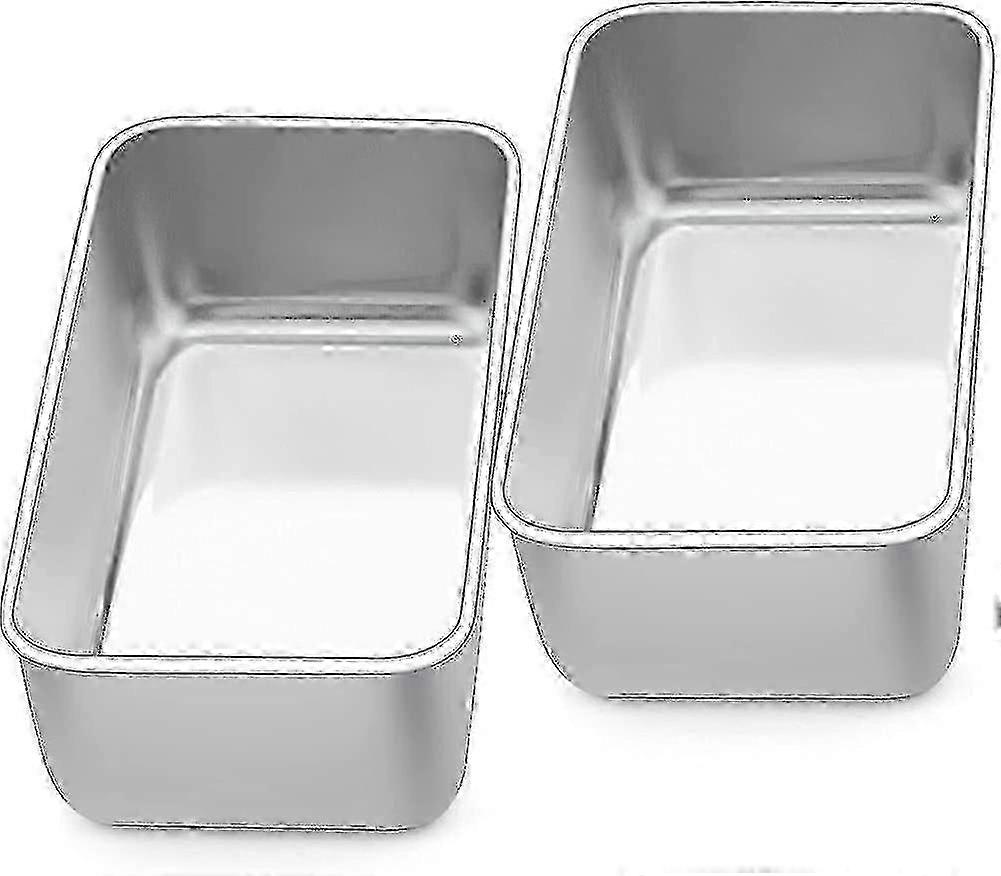 طقم رغيف مقلاة من 2. مقلاة خبز من الستانلس ستيل، مقلاة خبز الخبز المحمص.