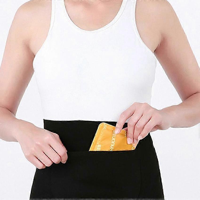 Heated Waist Belt with Pocket for Stomach Relief - Adjustable Size