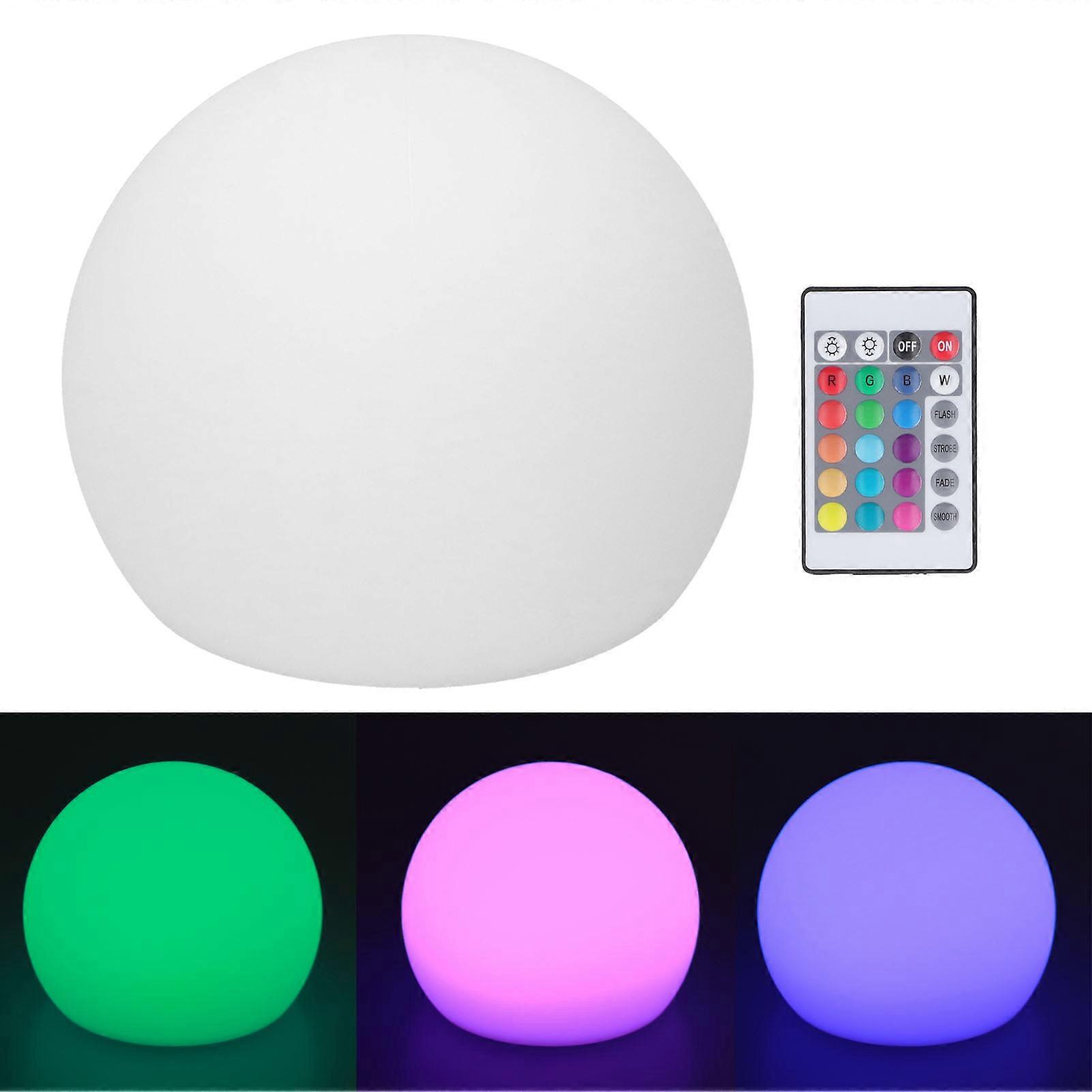 LED Ball Light Outdoor Waterproof RGBW Globe Lamp with 16 Color Dimmable 4 Modes 24 Key Remote Control