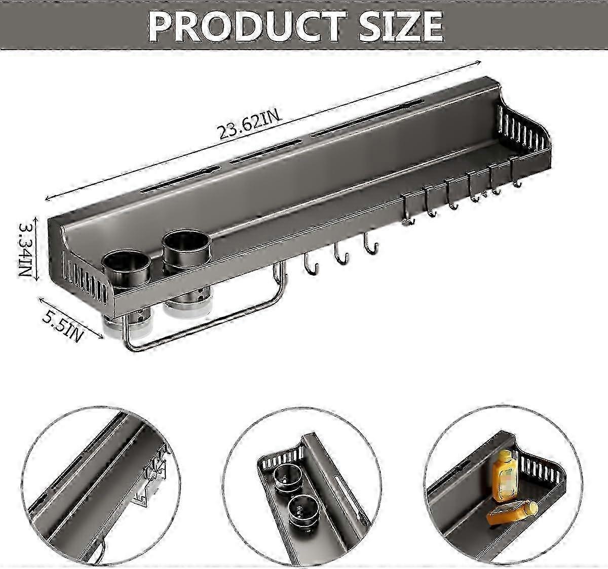 Kitchen storage rack, seasoning multifunctional storage rack integrated