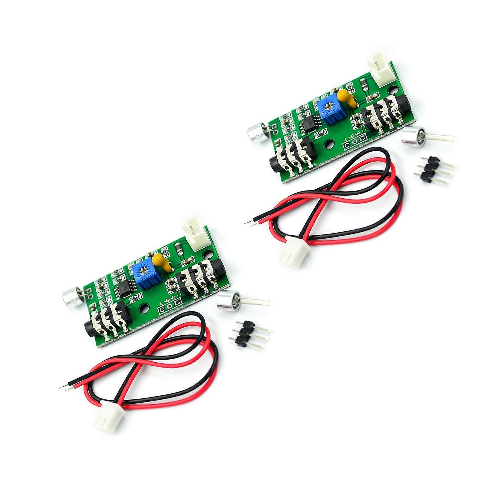 Compactly Microphone Amplifier Module With Adjustable Gains Control For Clear Audios Signal Enhancement DC2.6-10V Multicolor