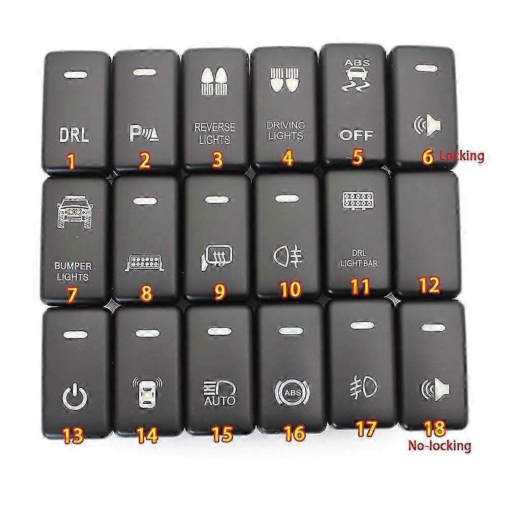 Orange Light Speaker Horn car switch Push Button with Wire for Toyota Land Cruiser Hilux Prado 120 F