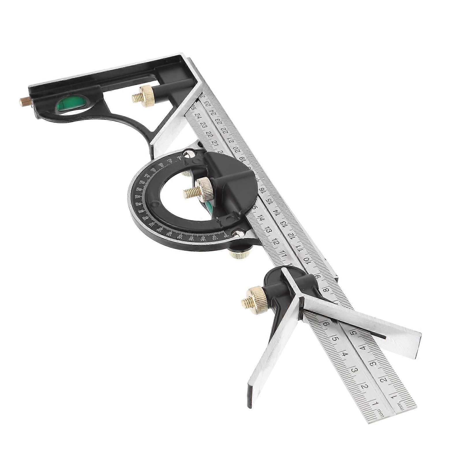 300mm Stainless Steel MultiFunctional Protractor Combination Square Angle Ruler