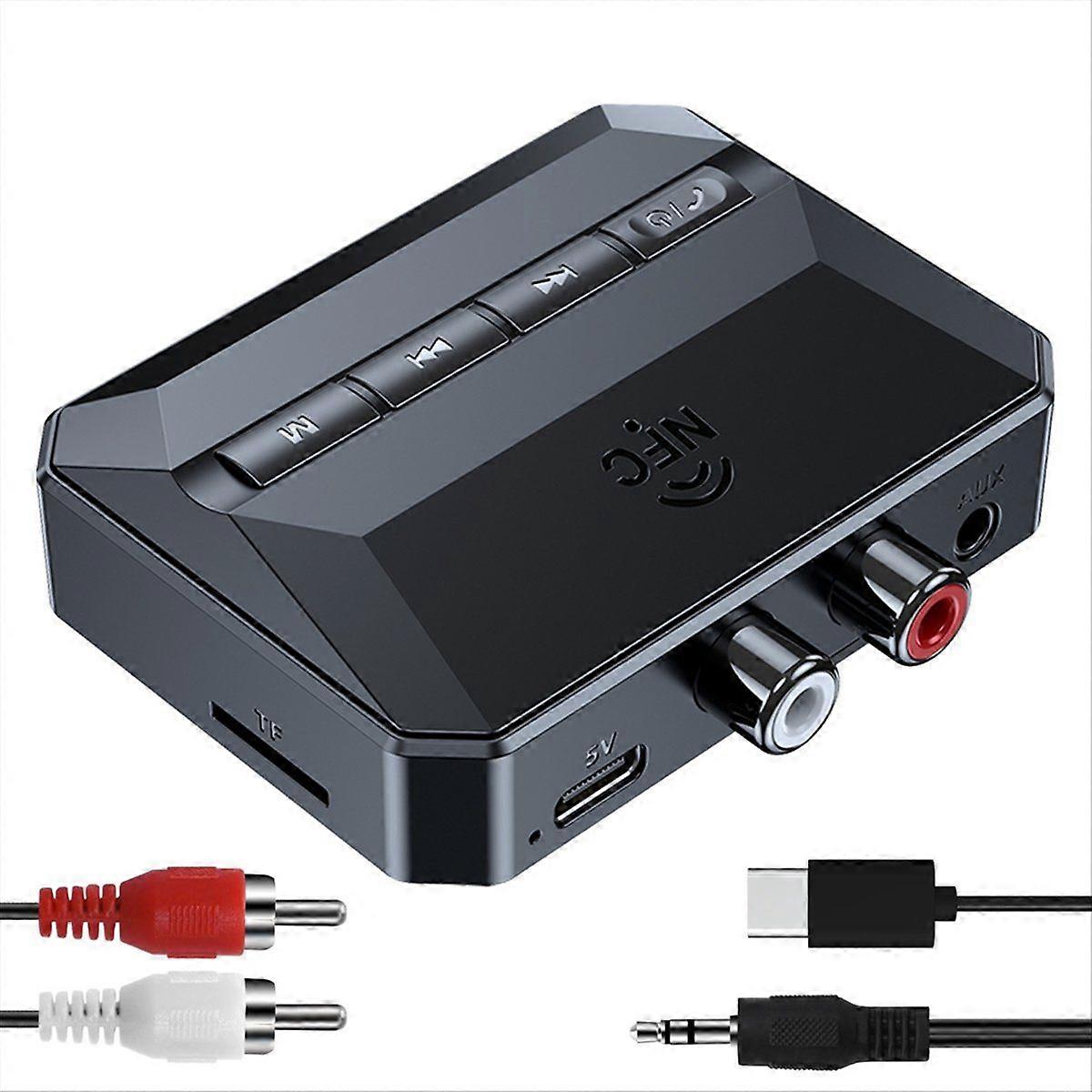 5.3 Home Stereo Bluetooth Receiver, Stereo Receiver Bluetooth to Adapter AUX Bluetooth Adapter