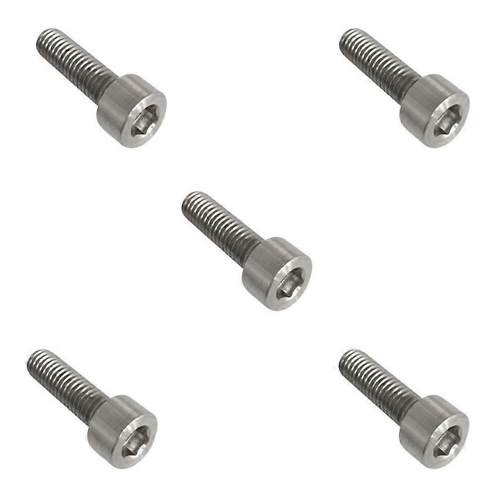 5pcs Titanium Hex Socket Head Cap Screws Allen Cap Bolts M4*20mm Thread