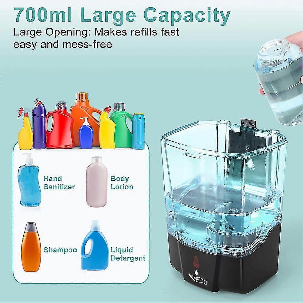 Automatic Soap Dispenser, Touchless Infrared Motion Sensor, 700ml Wall Mount Hand Free For Bathroom (tangling)