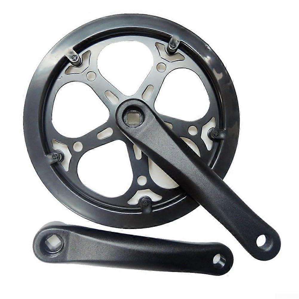 Single Chainring For Crankset 170mm With 40T 48T 52T Chainring, Guard Plate Square Hole Bottom Bracket Compatible