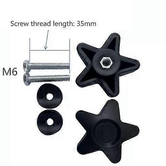 Suitable for Roller 2 arm plastic knob 2 Hl420 M6 * 35mm