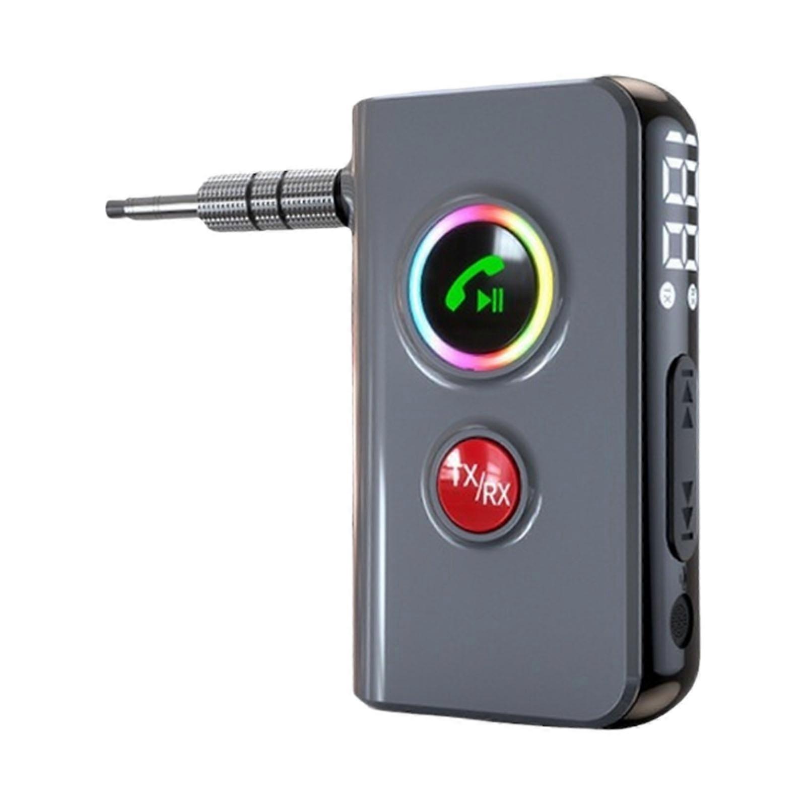 Portable Bluetooth-compatible Sound Adapters 2 in 1 Transmitter Receiver Small Wireless Sound Converter Easy to Use for Vehicle Multicolor