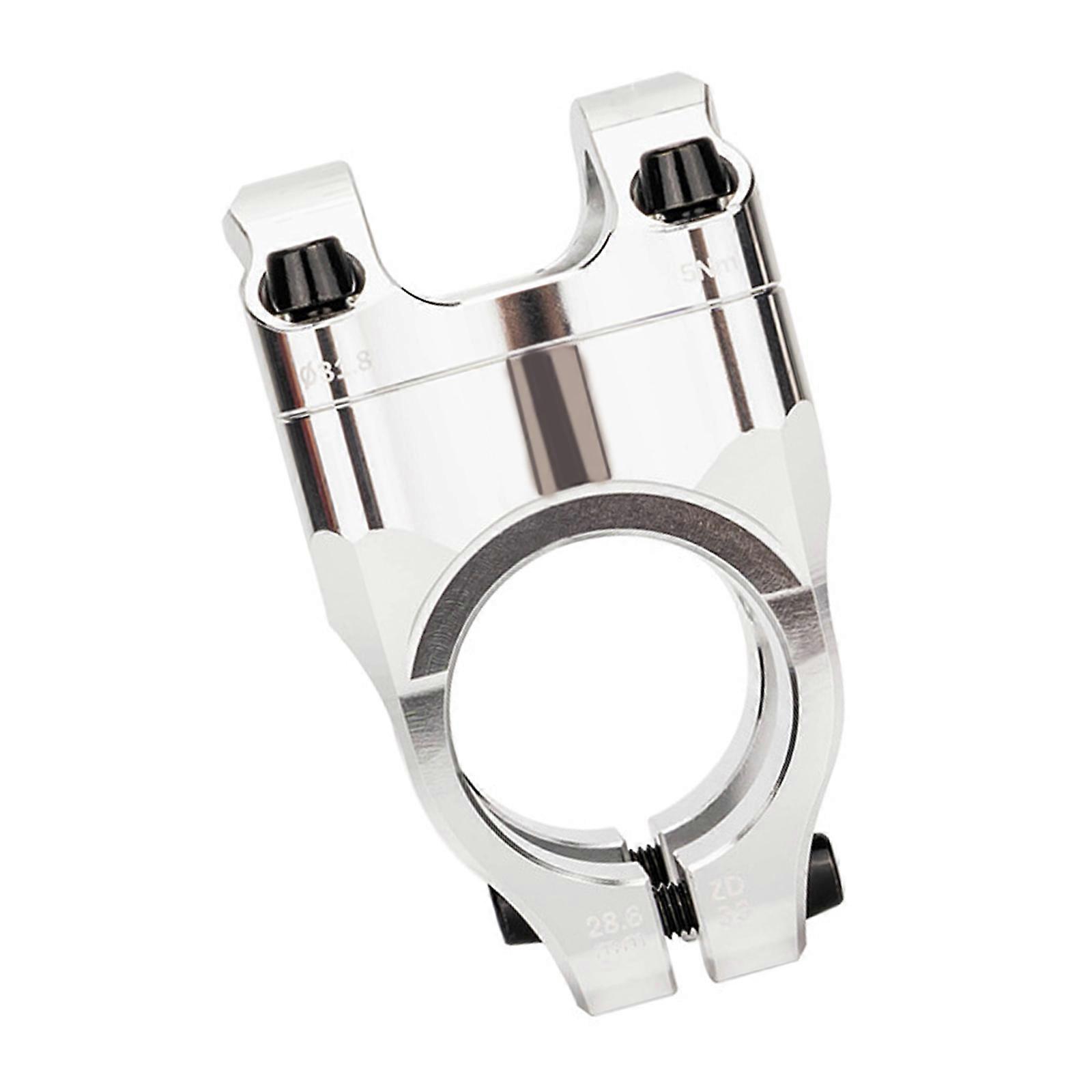 Additional Sandblasted Cycle Handlebars Stem Produced of Oxidation Resistant Mixture with Ergonomic Grip and Global Fork Agreement  silver