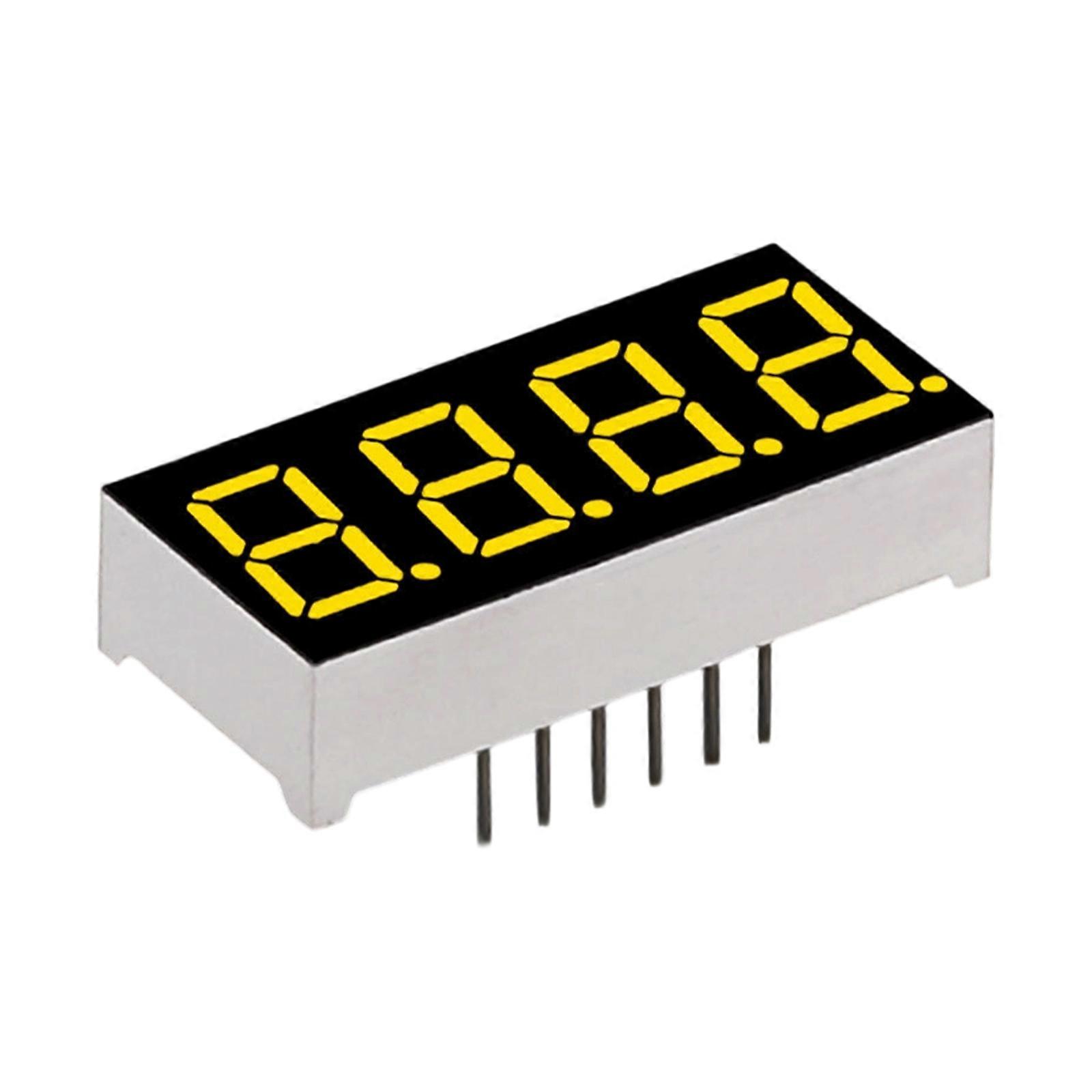 4 Digit Red LED Digital Screen for Appliance Interfaces Enhancing Brightness Energy Efficient Operation Plastic Texture Multicolor