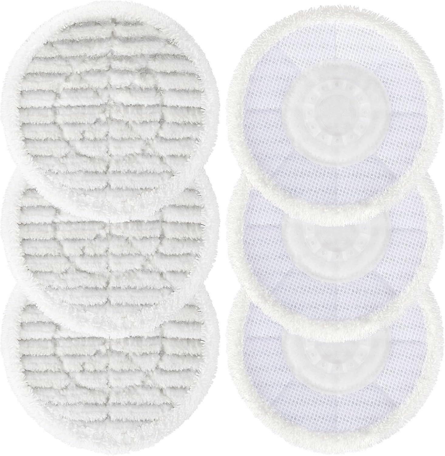Replacement Steam Mop Pads for Shark S6002UK S7201UK Steam Mop, Reusable Steam & Scrub All-in-One Cleaning Pads, Scrubbing and Sanitizing Rotatin