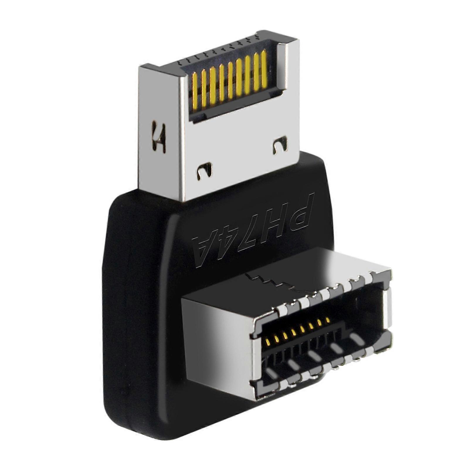 USB Connectors Adapter USB3.1 Type-E 90 Degree Converters Adapter Case Front Type E Desktop Computer Connectors Multicolor