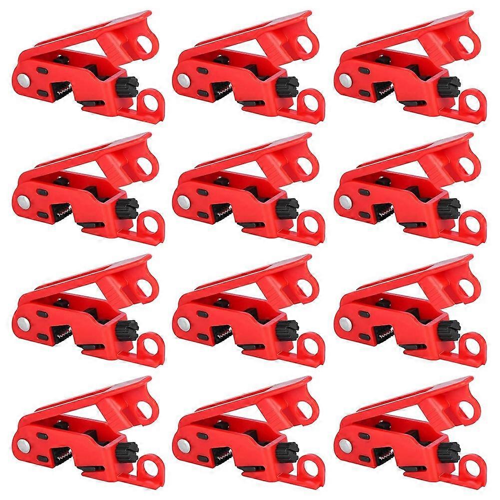 Circuit Breaker Lockout, Lockout Tagout Breaker Lock for Standard Single and Double Toggles, Pack of 12