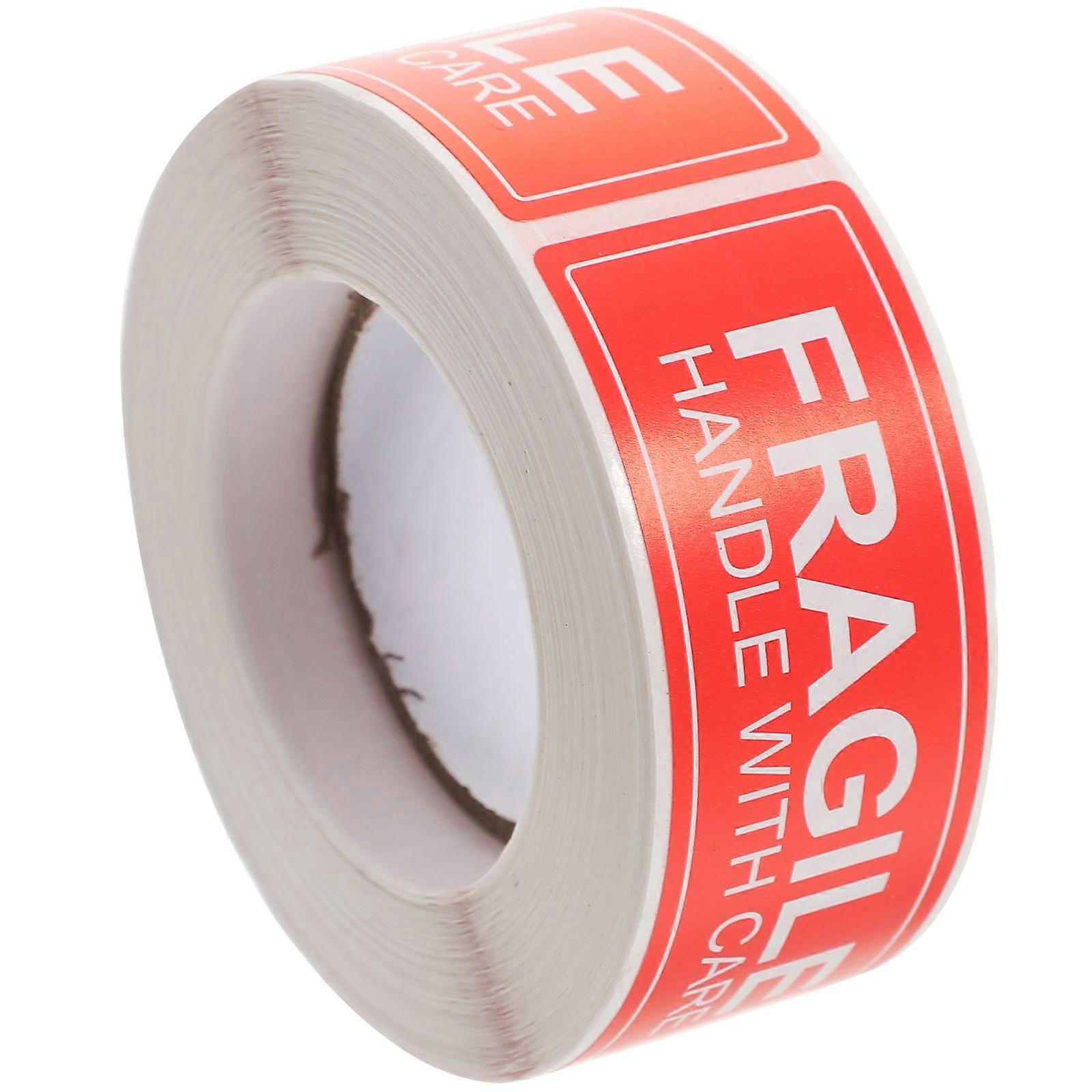 1 Roll of Fragile Handle With Care Sticky Label Stickers Warning Labels Shipping Tape for Shipping Packing
