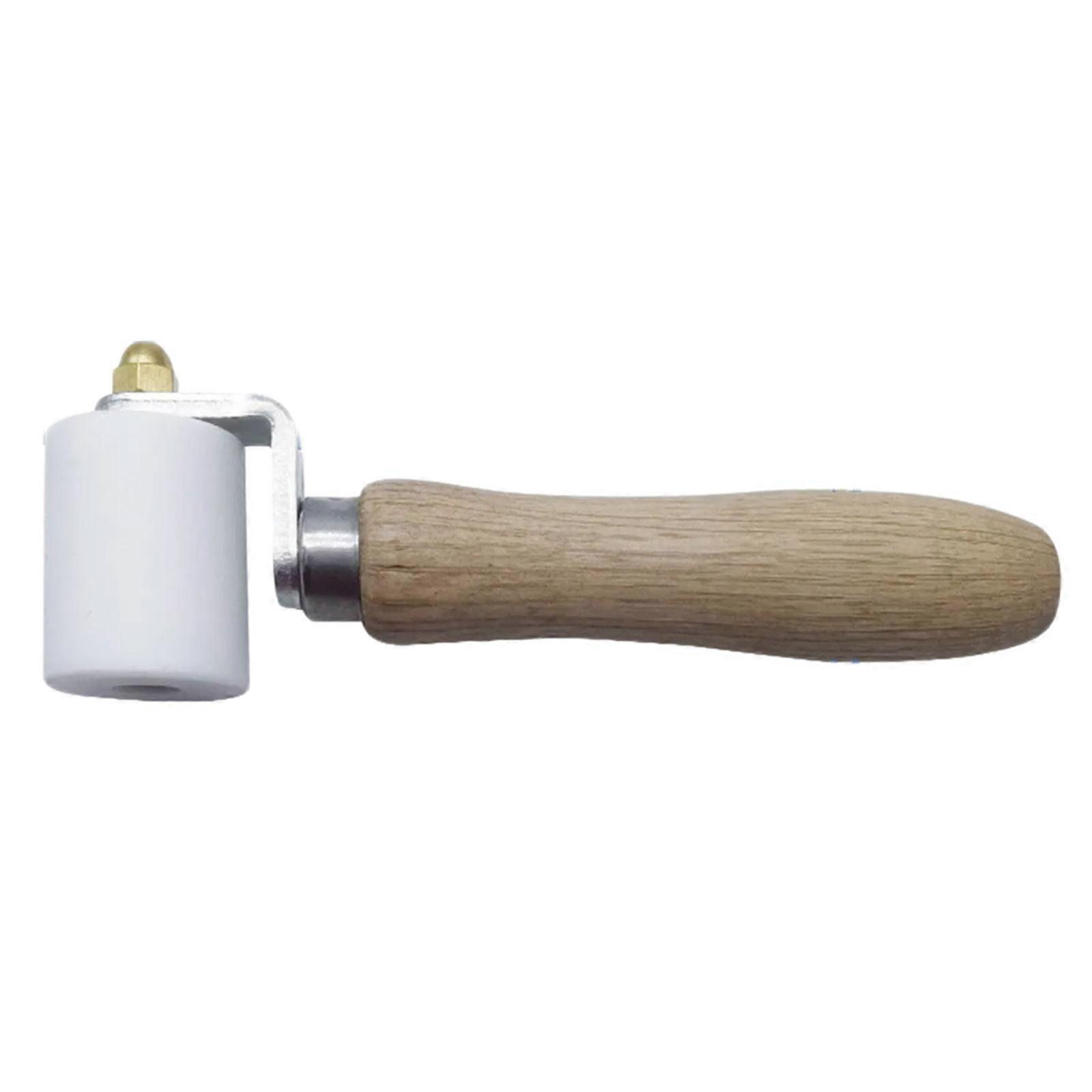 Flat Pressure Roller Smoothing Tool Nonslip Wood handle Wallpaper Roller for Hand Tools Accessories Easy to Use Multicolor