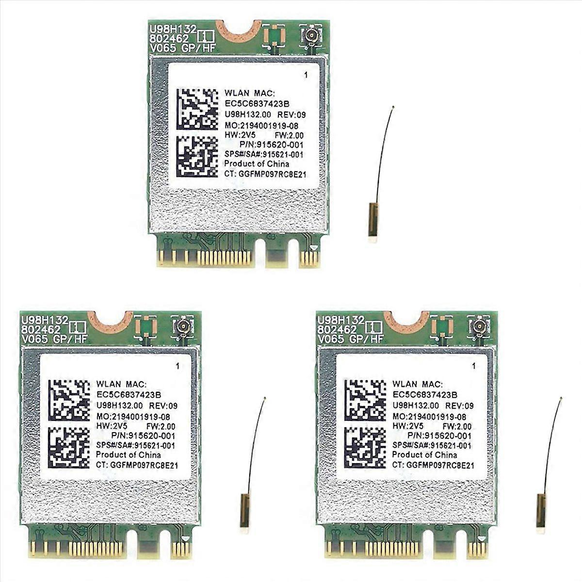 3X RTL8821CE 802.11AC 1X1 Wi-Fi+BT 4.2 Combo Adapter Card SPS 915621-001 Wireless Netowrk Card for P