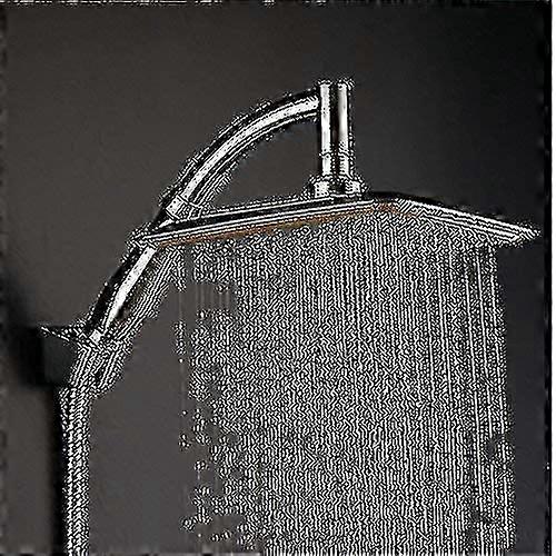 Overhead shower head for square rainfall with ionic filtration