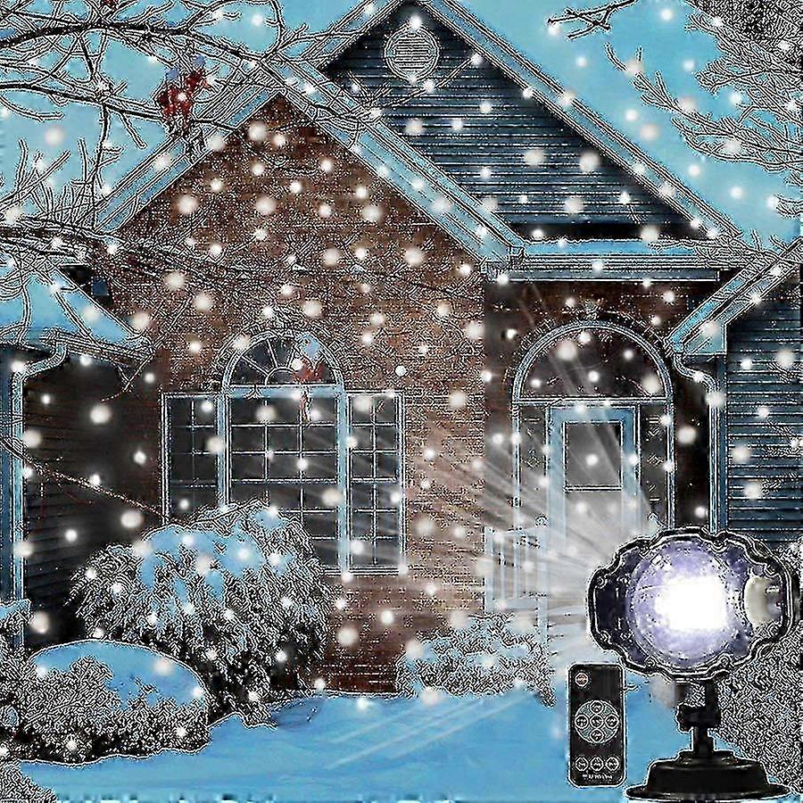 Julesnølaserlys for terrasse- og scenedekorasjon