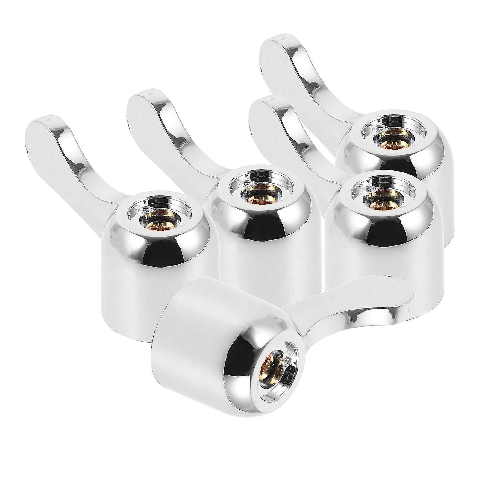 5Pcs Simple Design Kitchen Faucet Handle Ideal For Homeowners And DIY Enthusiasts In Silver Color