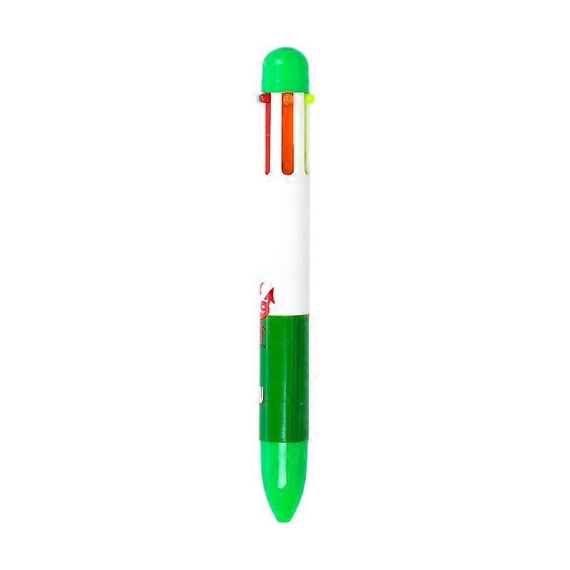 Multi Colour Pen (6 Colours) - Welsh Dragon 1 Pack