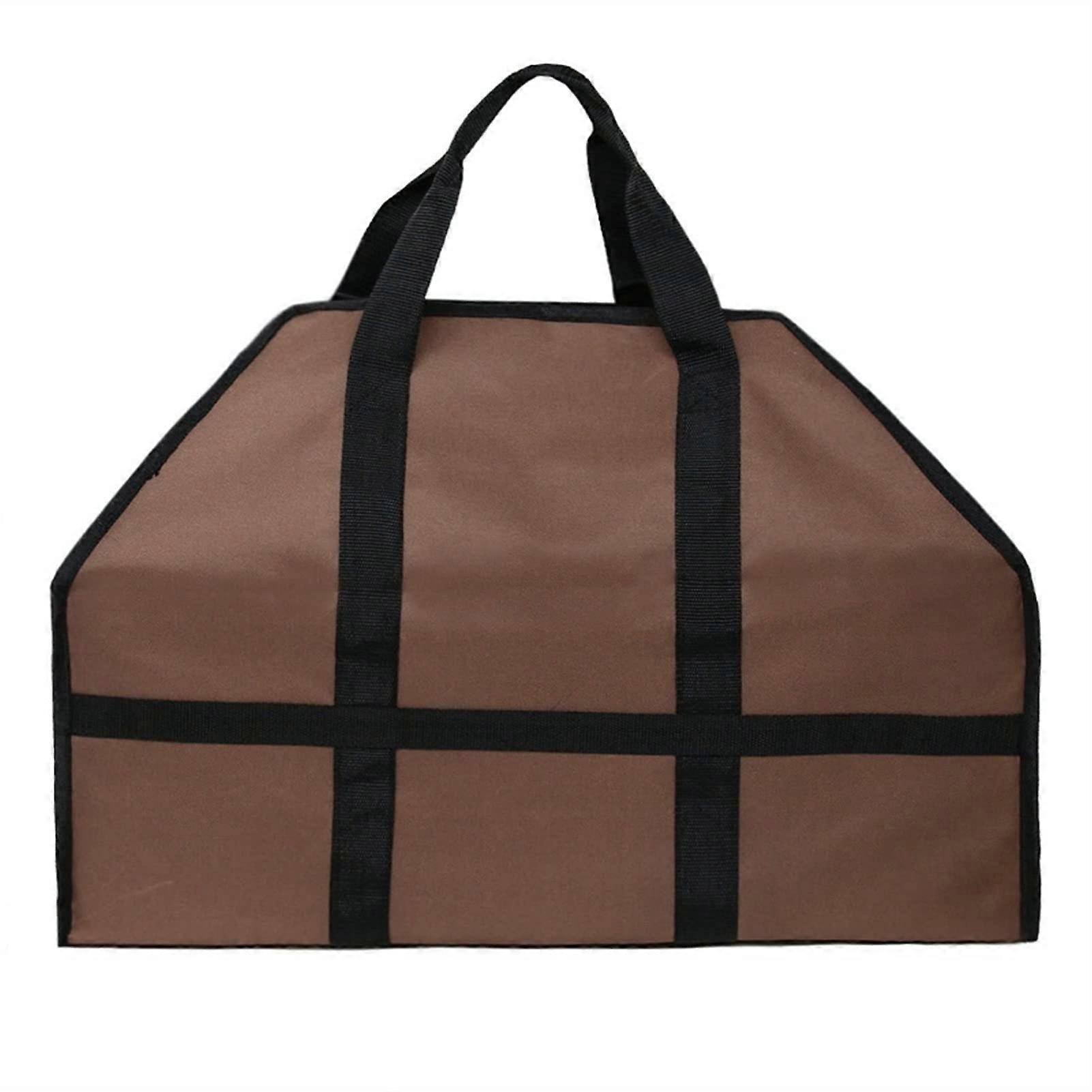 Firewood Carrying Bag Large Capacity Durable Canvas Log Tote with Comfortable Handles for Camping