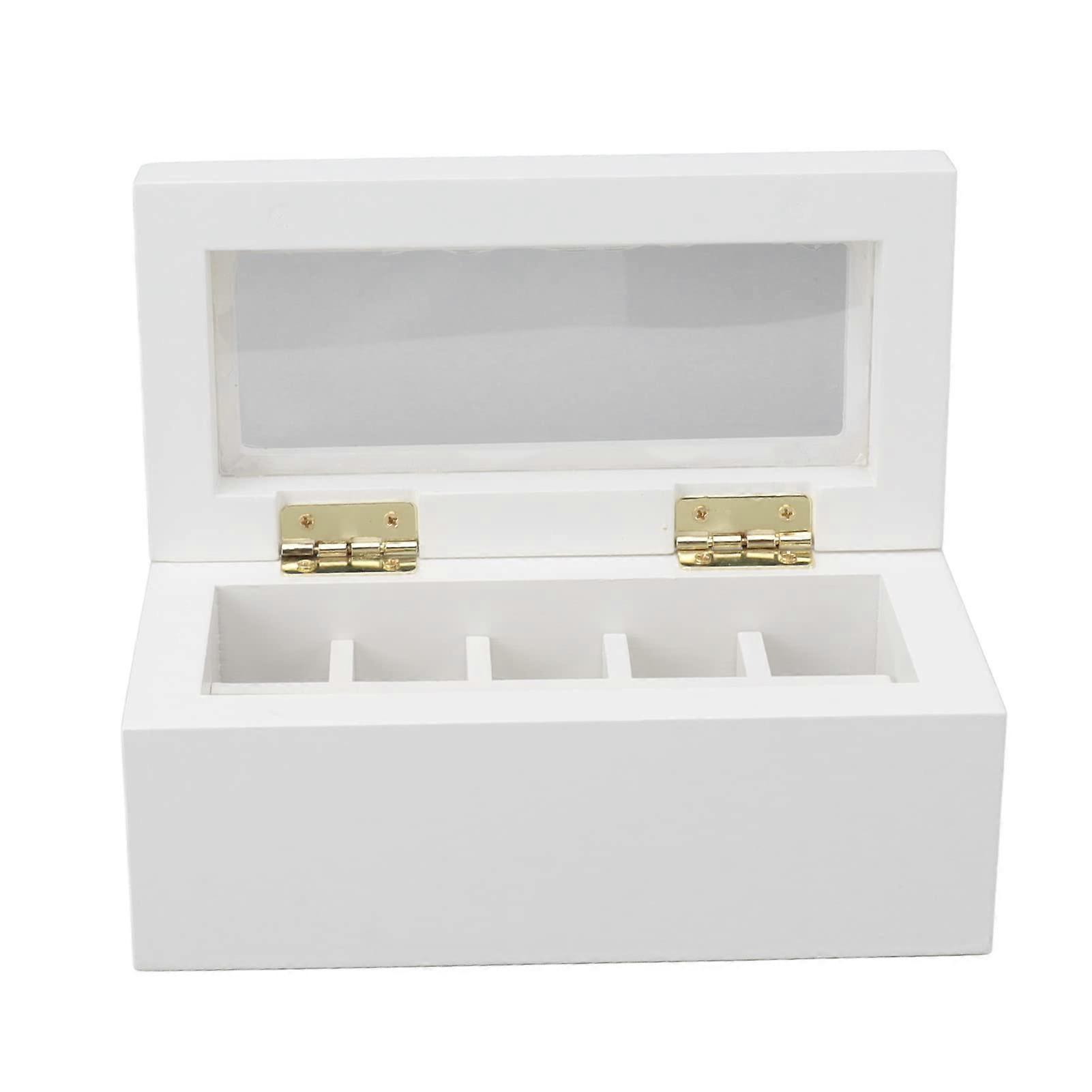 Bamboo Essential Oil Storage Box with 10 Slots Organizer for Aromatherapy Bottles