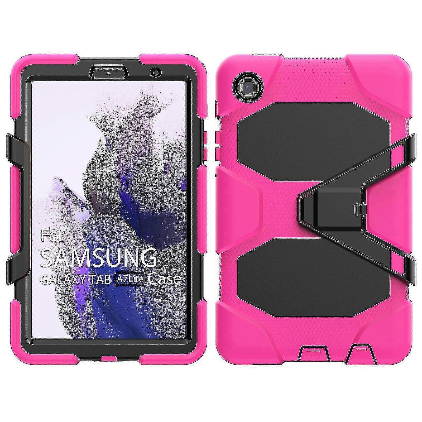 Cat Design Case For Samsung Tab A7 Lite 8.7 Inch 2021 T220 With Hand Strap, Adjustable Stand, Two Handles, Fall Protection, Durable