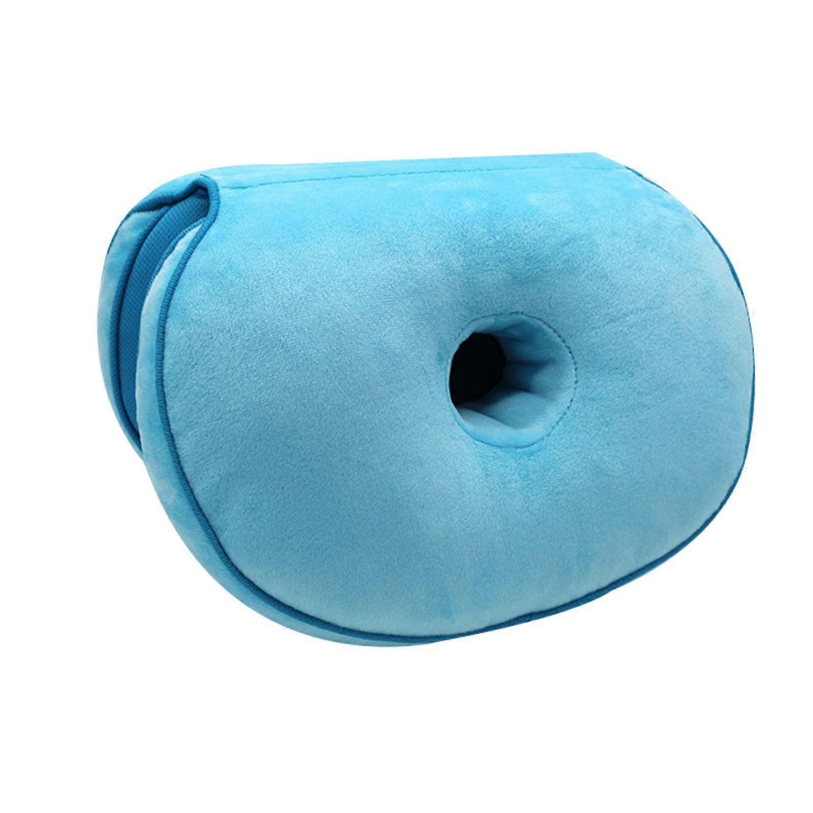 Office Chair Cushion with Lumbar Support, Ergonomic Plush Foldable Double Design for Back and Seat