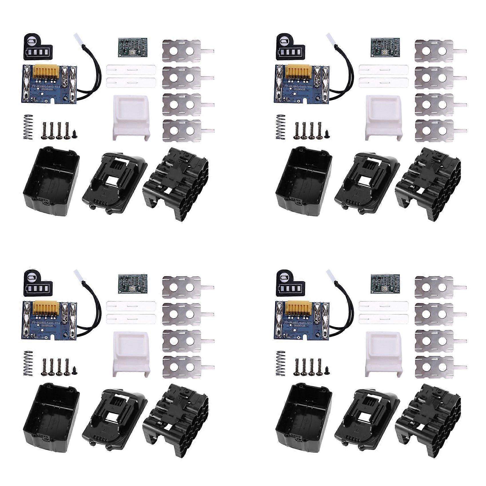 4X BL1890 Li-Ion Battery Case PCB Charging Protection Circuit Board Shell Box BL1860 for MAKITA 18V