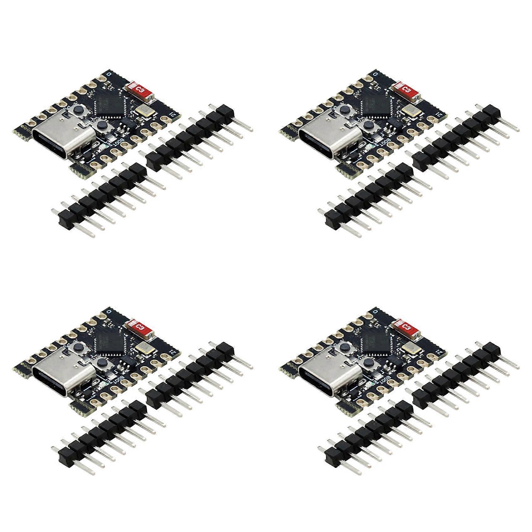 4X ESP32-C3 Development Board ESP32 Mini WiFi Bluetooth Development Board Easy Expansion and Power Supply Flexibility
