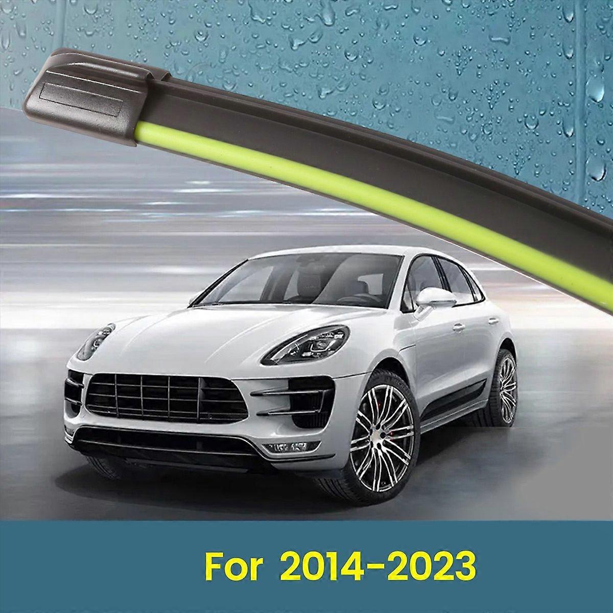 Front Windshield Wiper Blades With Reflective Strips for Porsche