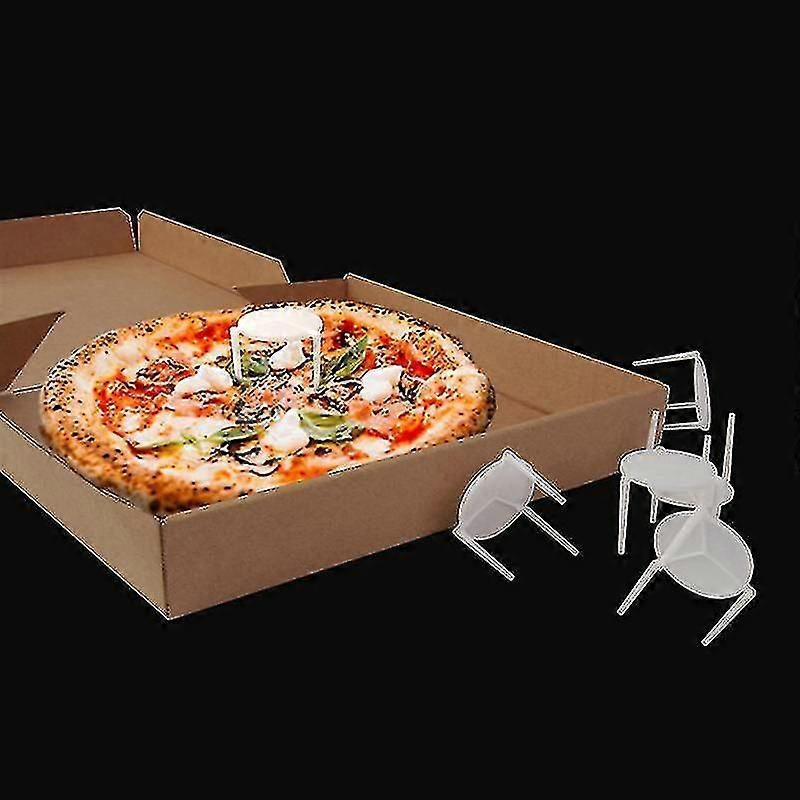 100pcs Pizza Saver Stand White Plastic Tripod Stack Fixing Rack Baking Tool