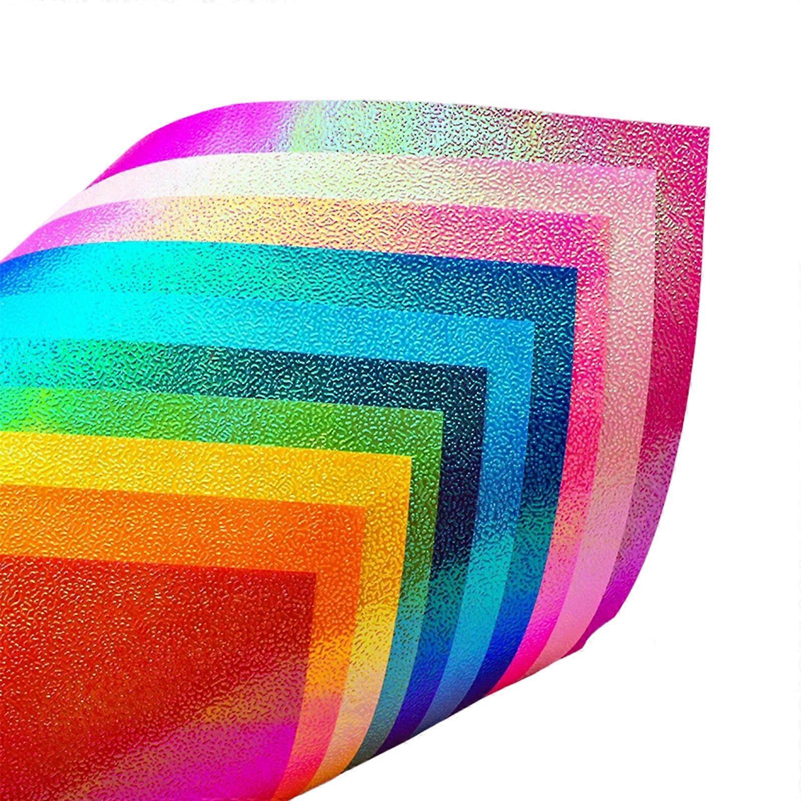 50/100Pcs Multicolor Glossy Finish Craft Paper 15cm Colorful Shimmering Paper for Kid Student Card Making Gift Wrapping Multicolor