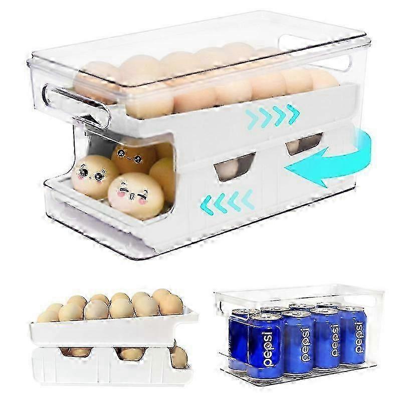 Rolling Egg Holder for Automatic 24 Count Egg Dispenser Refrigerator