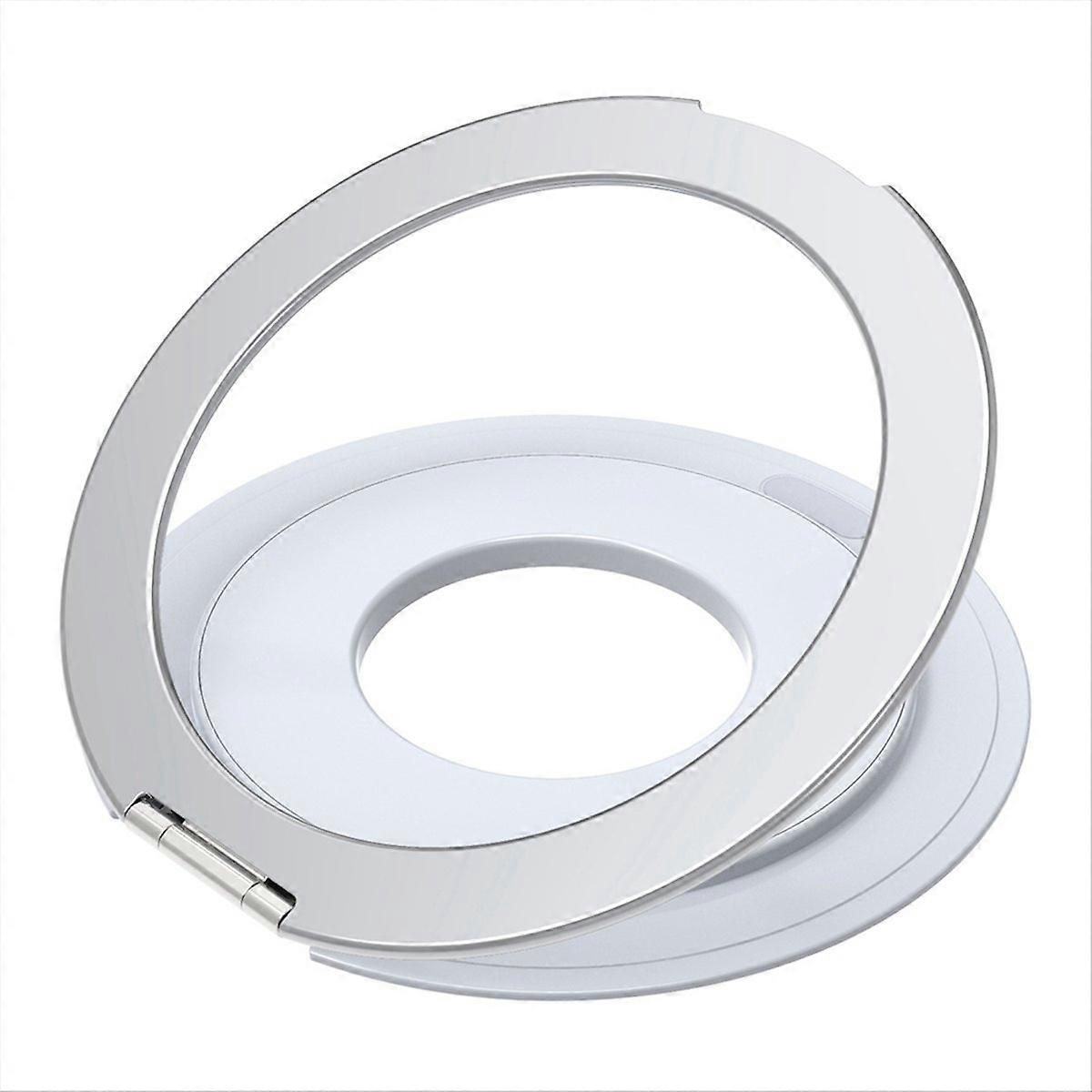 Self-Adhesive Magnetic Tablet Stands Rotatable Holder Silver