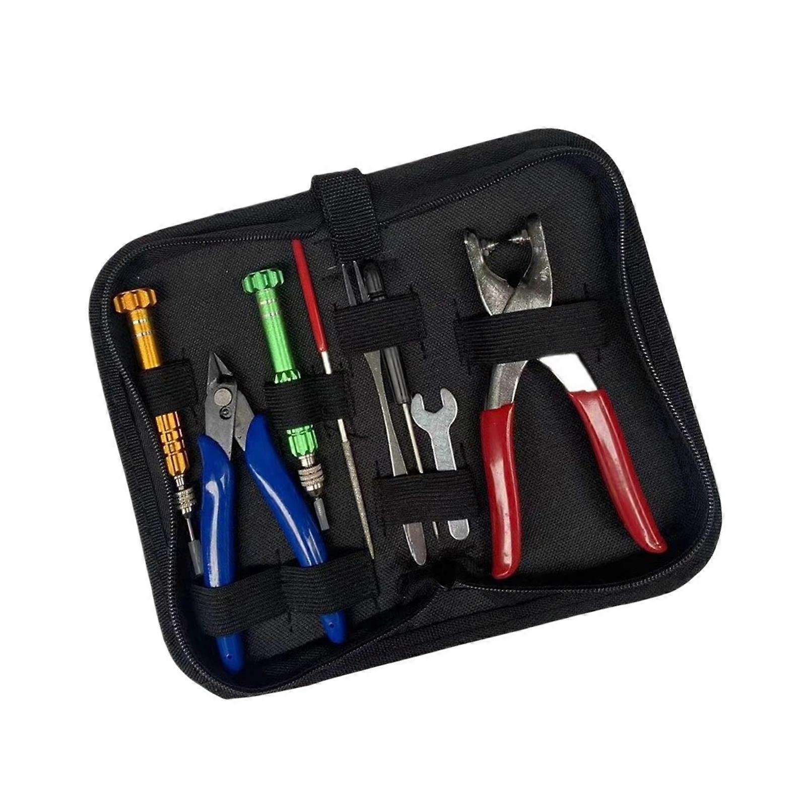 Complete Badminton Racket Grommet Maintenance Tool with Portable Nylon Storage Case Essential Accessories Multicolor