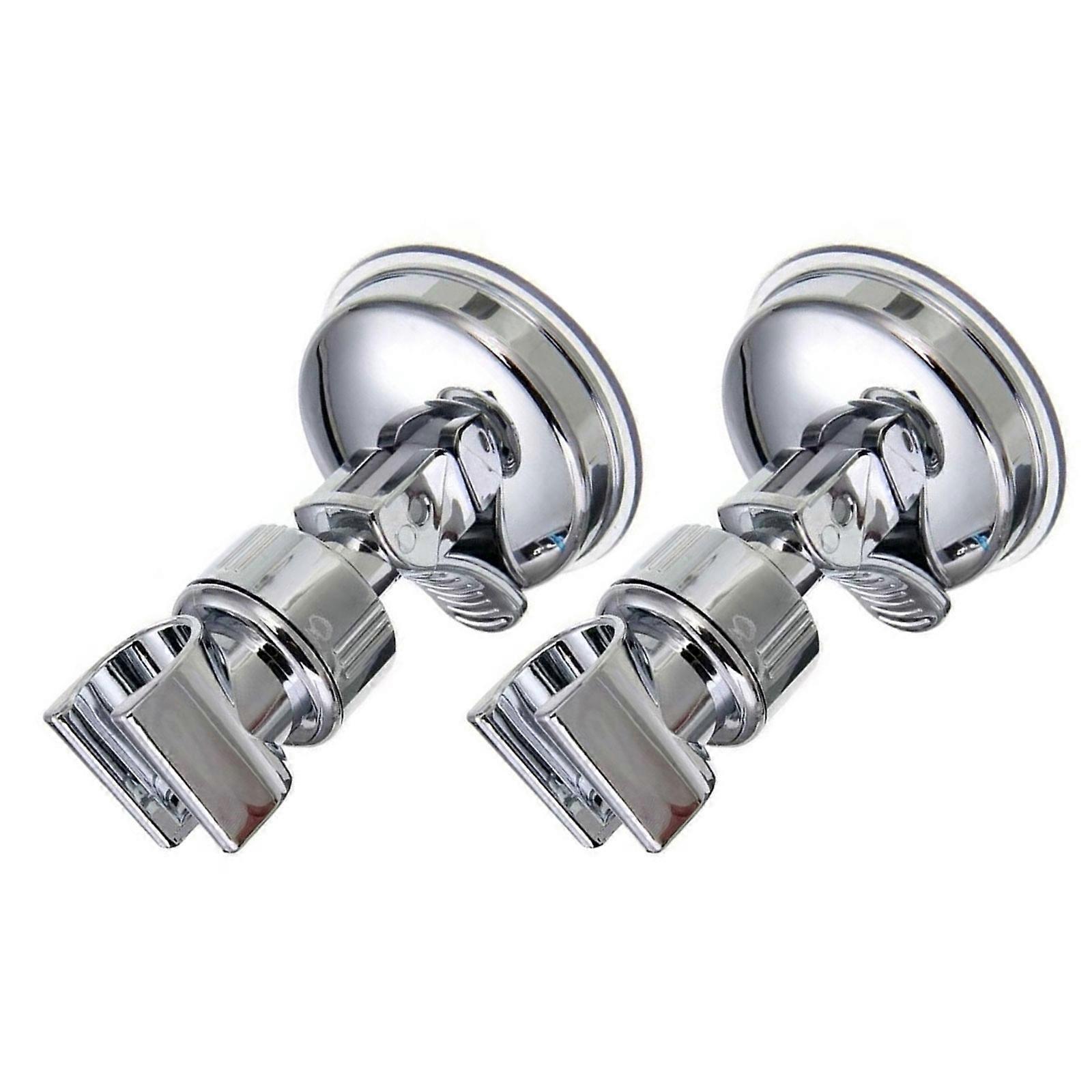 2Pcs Removable Showerhead Bracket Suction Cup Shower Head Holder Handheld Showerhead Bracket Adjustable Shower Holder Multicolor