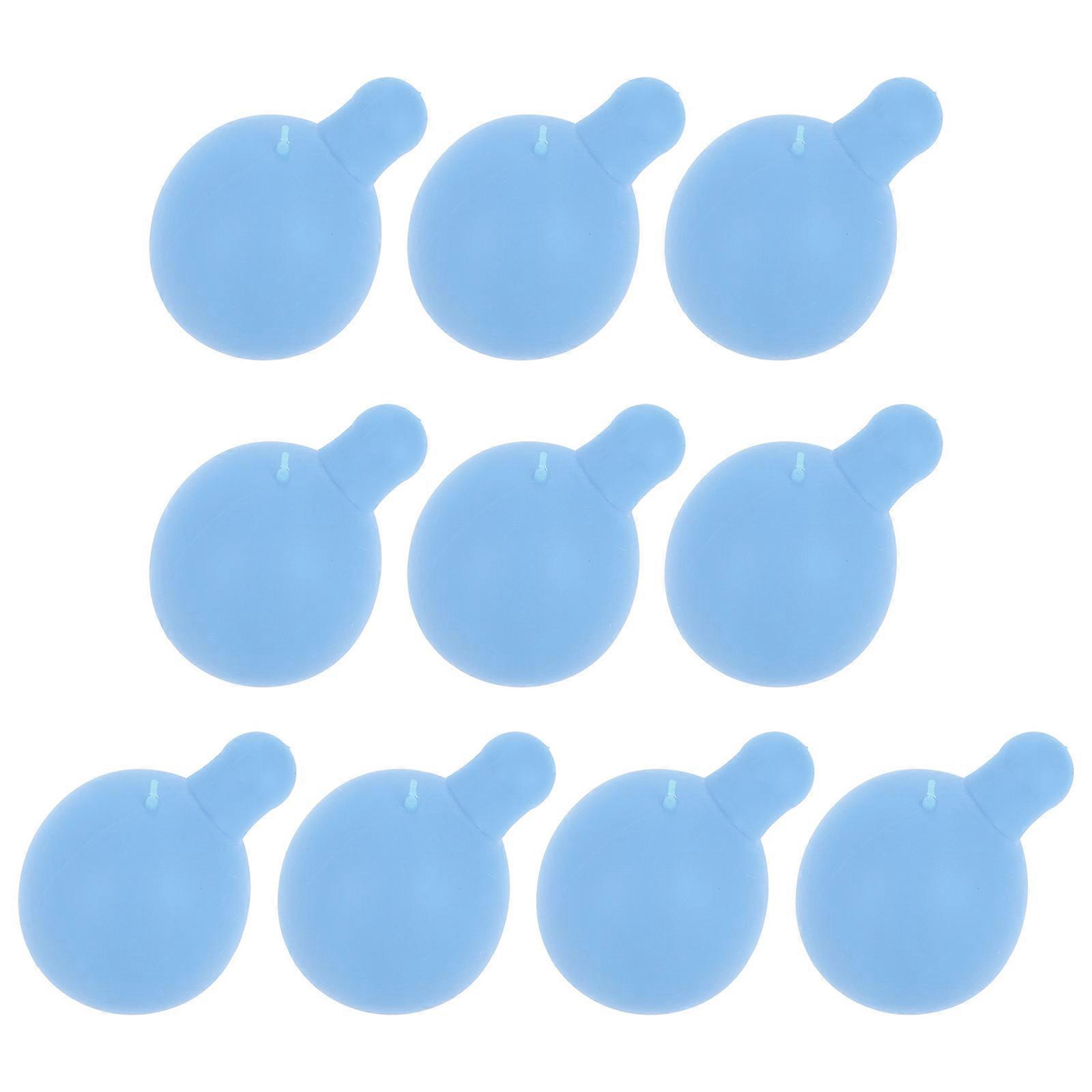 Sky-Blue Blow Bubble Core Doll Insert for Toys 10Pcs PVC Squeeze Ball