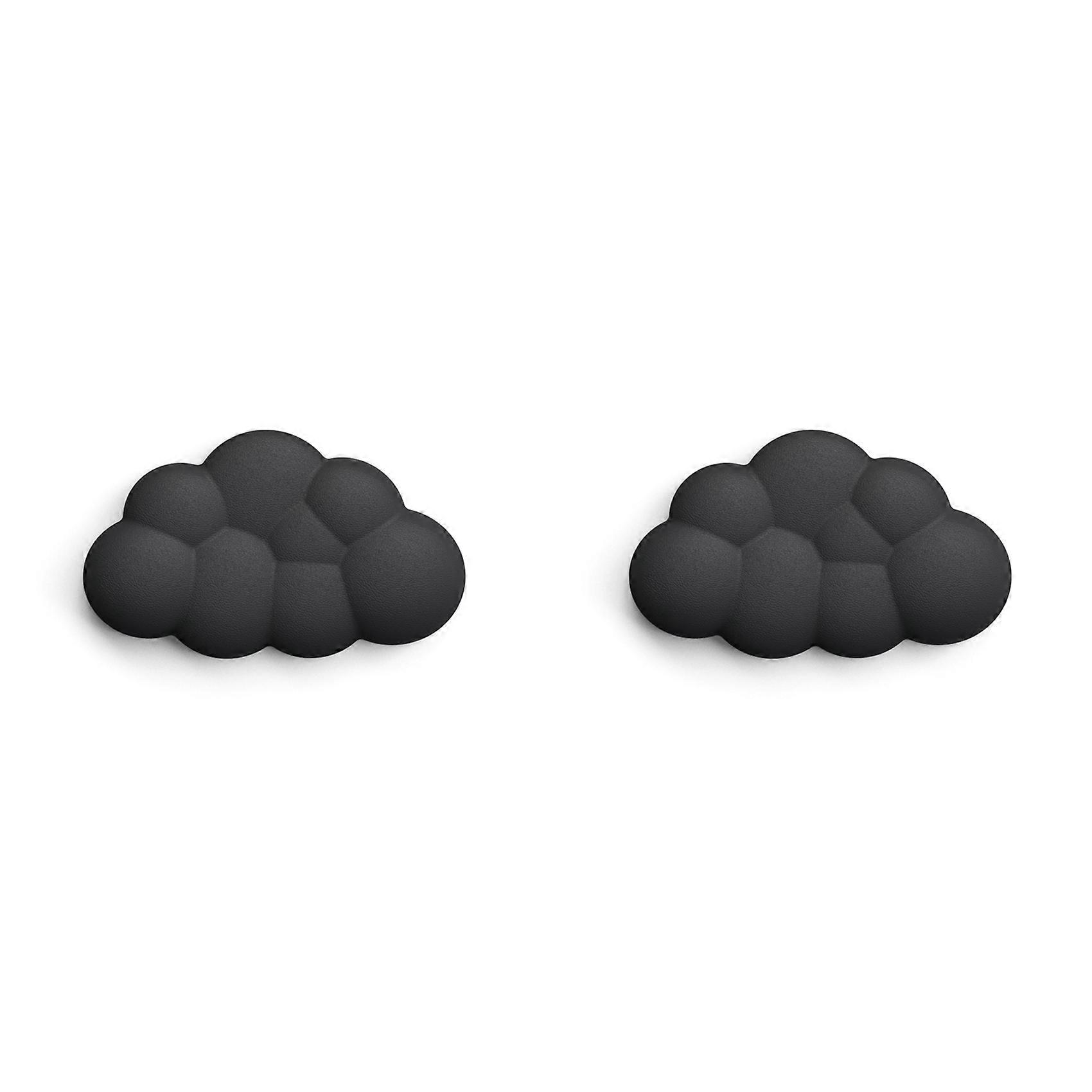 2X Cloud Keyboard Wrist Rest Soft Leather Memory Foam Wrist Support Cushion, E Short
