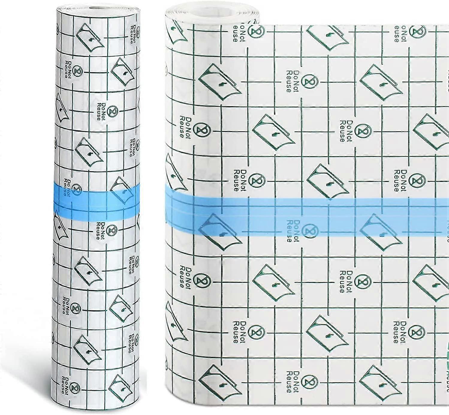 Transparent Stretch Adhesive Bandage Waterproof Bandage Clear Film Adhesive Bandages Dressing Tape (15cm x 200cm/ 6in x 80in)