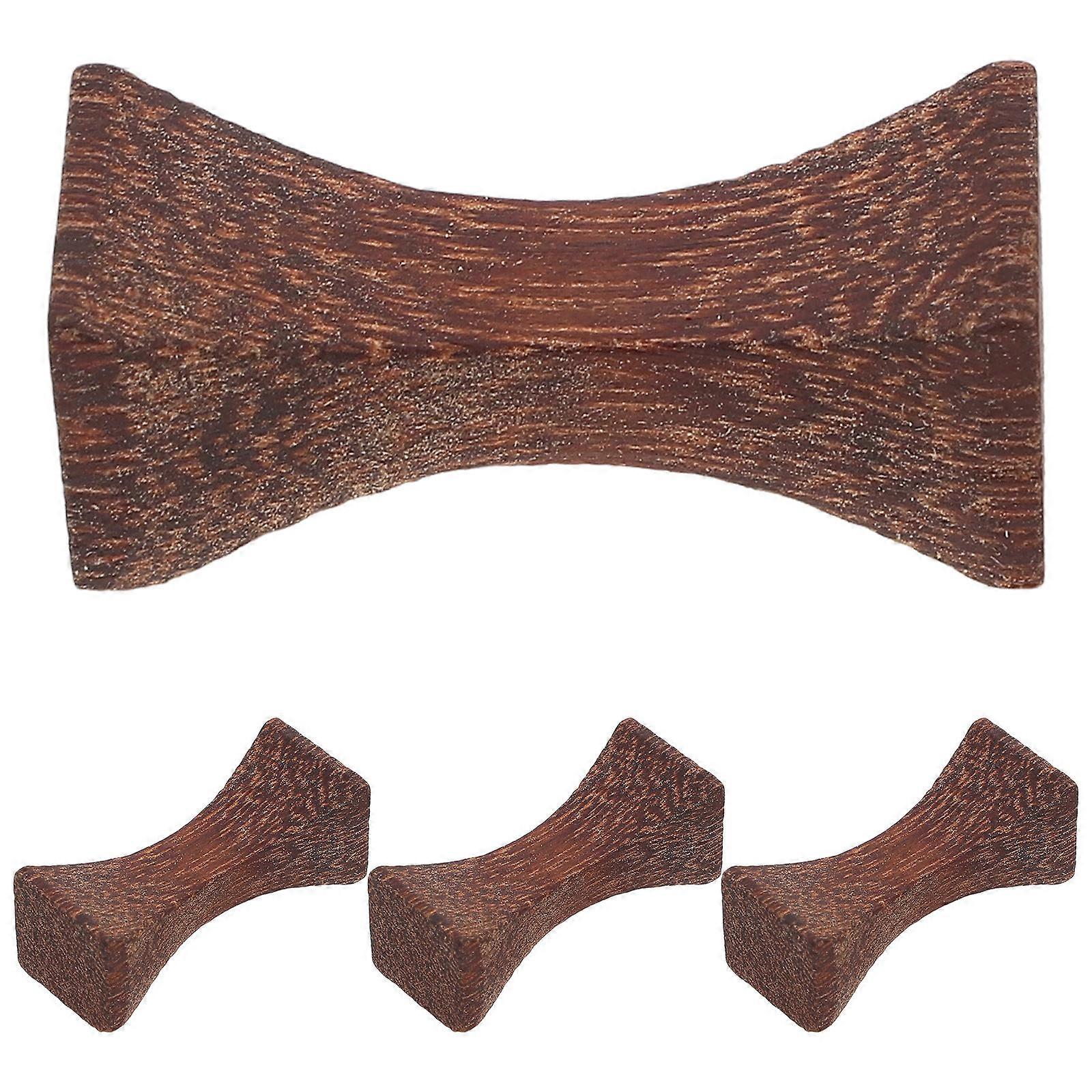 Wooden Chopstick Rest for Spoon Fork 4Pcs Rustic Style Cutlery Holders