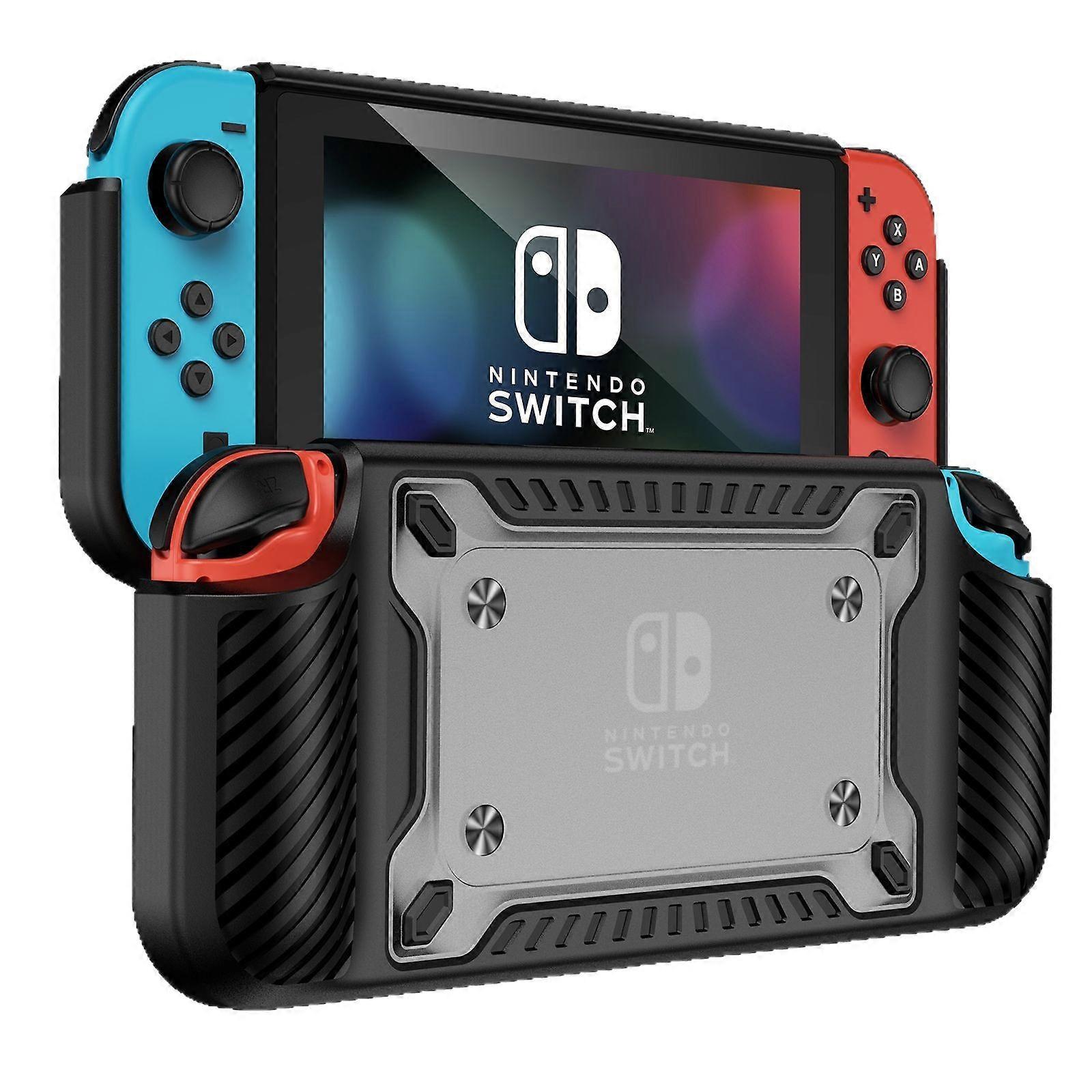 Shockproof Case Anti-Drop Cover for Nintendo Switch OLED Game Console Ergonomic Grip Protective Case (Type A)