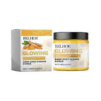 Lo scrub esfoliante per il viso alla curcuma di Eelhoe deterge in profondità i pori delicati del viso e offre una meravigliosa cura detergente.