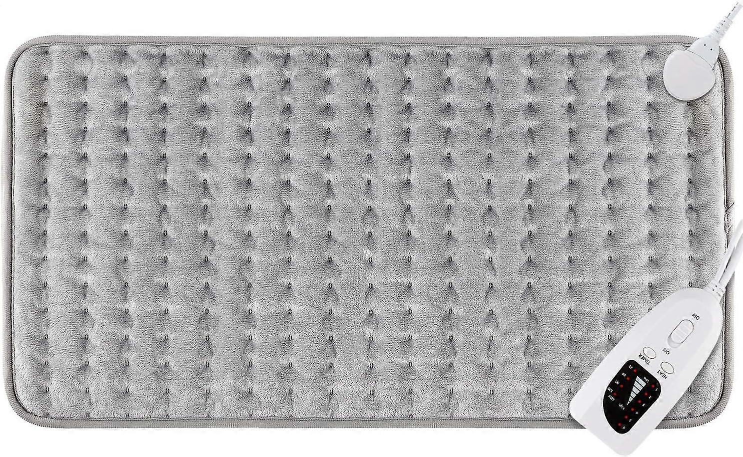 Electric heating pad, 60 x 30 cm neck warming blanket with 6 temperature levels, automatic shut-off timer, for the back, size 1 pc