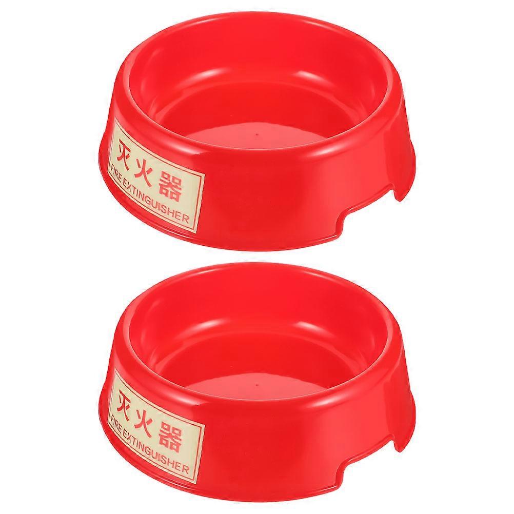 Fluorescent Fire Extinguisher Base for Stable Placement 2Pcs Set