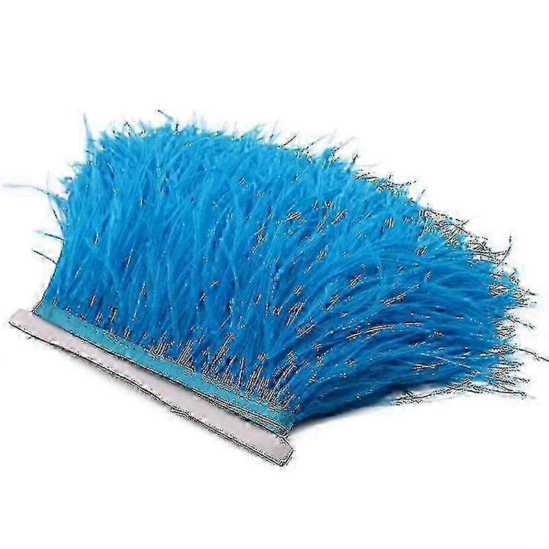 Feather Trim for Millinery, 2 Meter Ostrich Plume Ribbon for Hats