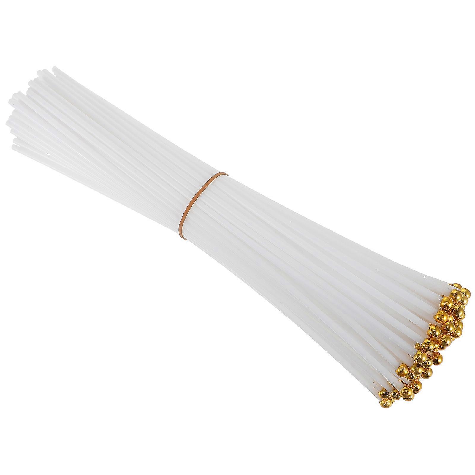 Small Flagpoles Flagpole Accessories for Sporting Events 100Pcs White Plastic