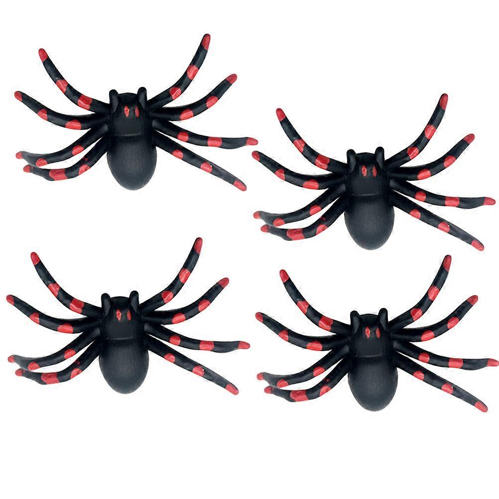 Red Spider Shape Auto Tyre Cap for Valve Core Protection 12Pcs Set