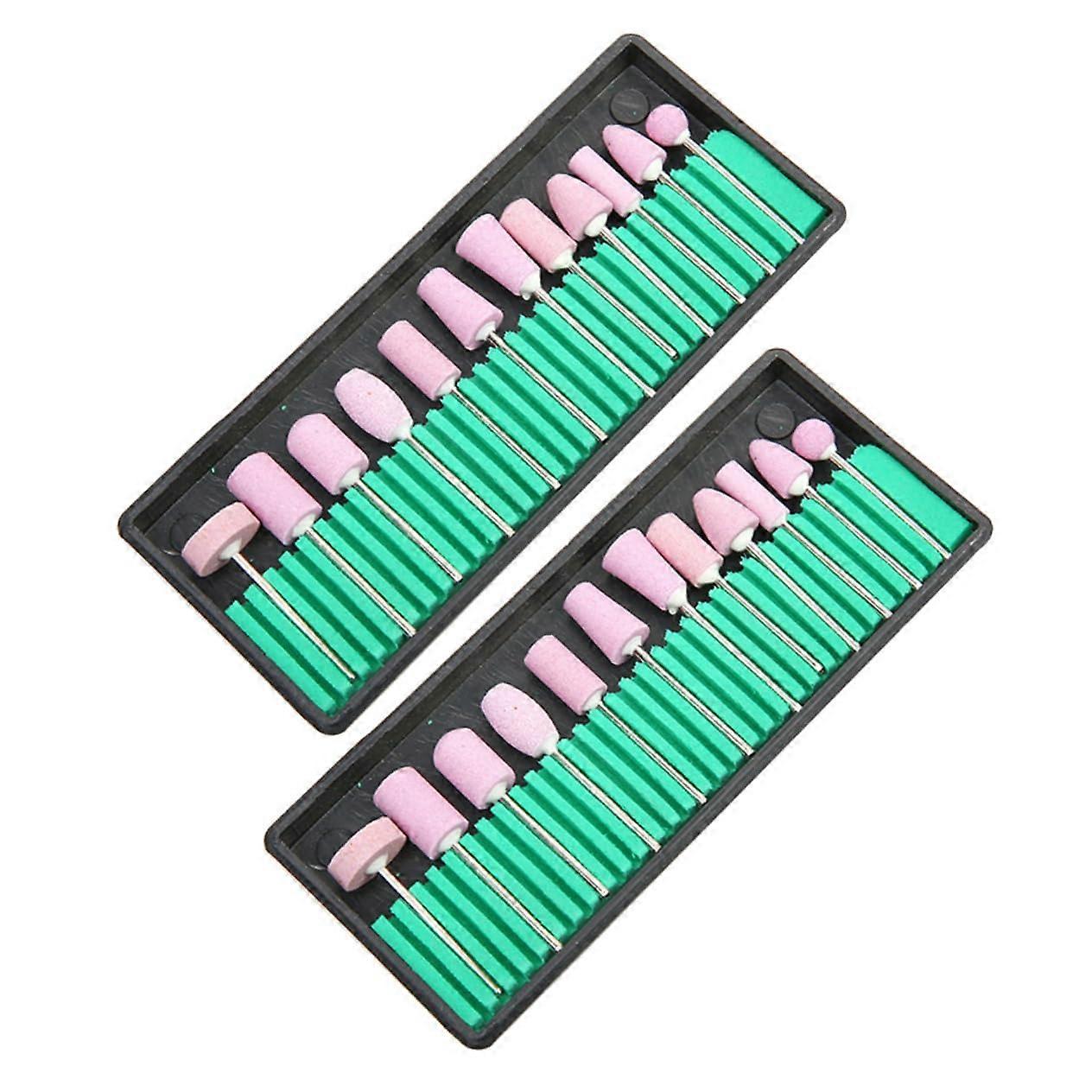 Professional Nail Drill Bits Set with Storage Case for Cuticle Cleaning Acrylic and Gel Nails
